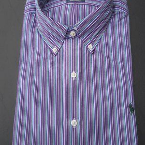 Ralph Lauren "Brights" Men's Shirt Custom Fit, Medium, NEW, NWT